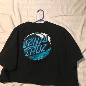 Black waves Santa Cruz shirt